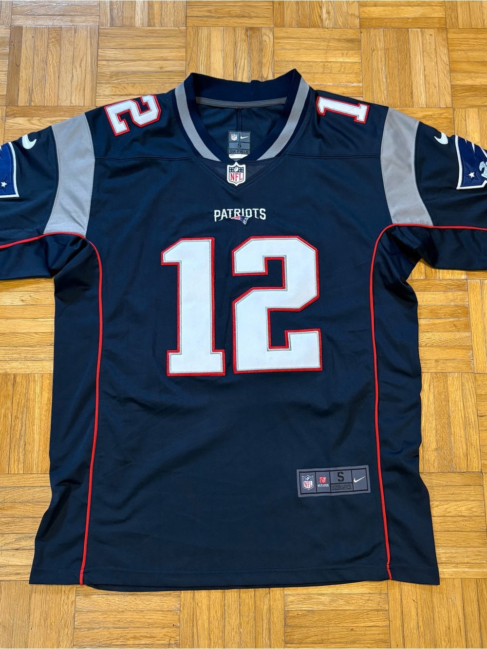 Nike New England Patriots Tom Brady TB12 Navy Jersey
